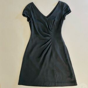 0P Extra Small Banana Republic Black Office Dress